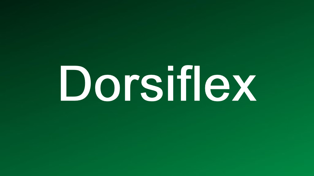 Dorsiflex příbalový leták